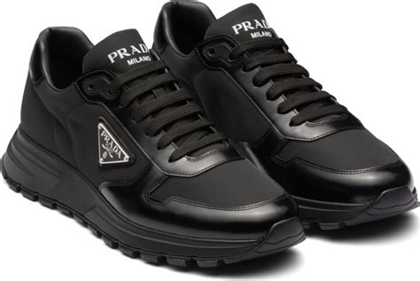 prada prax 1 re-nylon and brushed leather sneakers|Prada.